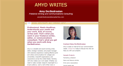 Desktop Screenshot of amydwrites.com